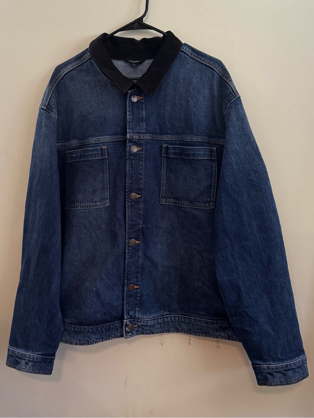 Banana Republic Men’s XXL Denim Trucker Jacket Corduroy Collar